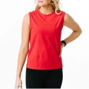 ZYIA Vibrant Red Women's Muscle Tee
